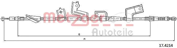 Cable Pull, parking brake (17.4214)