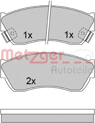 Brake Pad Set, disc brake (1170625)