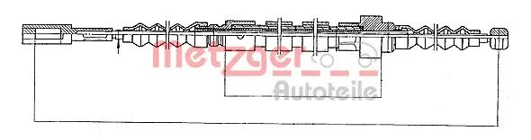 Cable Pull, parking brake (10.399)