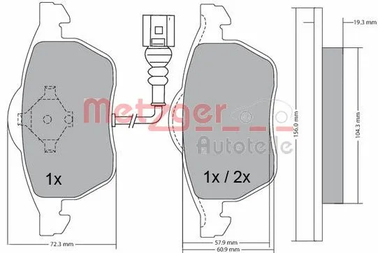 Brake Pad Set, disc brake