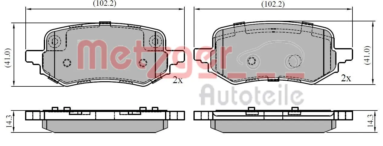 Brake Pad Set, disc brake (1170928)