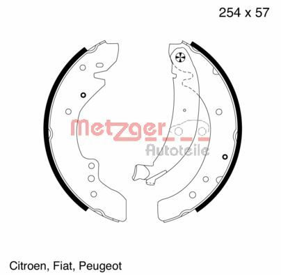Brake Shoe Set (MG 619)