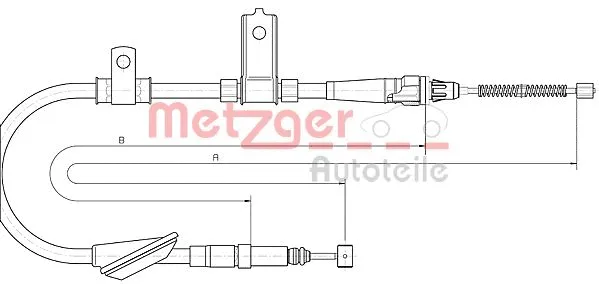 Cable Pull, parking brake (10.5156)