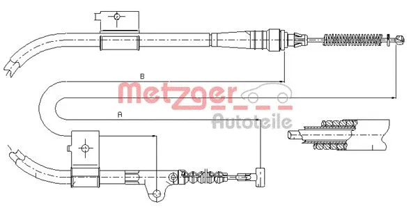 Cable Pull, parking brake (17.0332)
