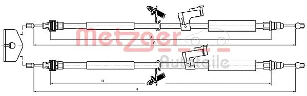 Cable Pull, parking brake (10.5368)