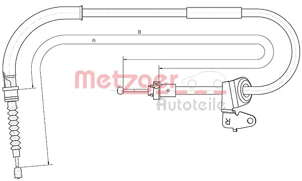 Cable Pull, parking brake (10.4304)