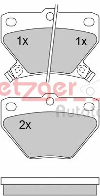 Brake Pad Set, disc brake