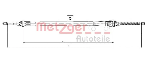 Cable Pull, parking brake (17.0008)