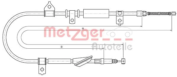 Cable Pull, parking brake (10.5237)