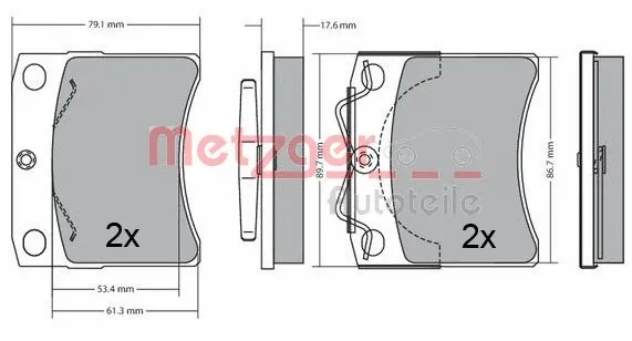 Brake Pad Set, disc brake (1170490)
