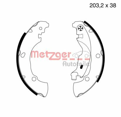 Brake Shoe Set (MG 717)