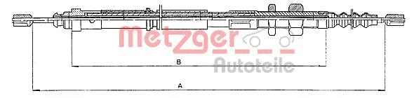 Cable Pull, parking brake (10.4652)