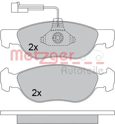 Brake Pad Set, disc brake (1170606)