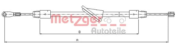 Cable Pull, parking brake (10.9443)