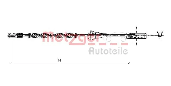 Cable Pull, parking brake (11.5959)