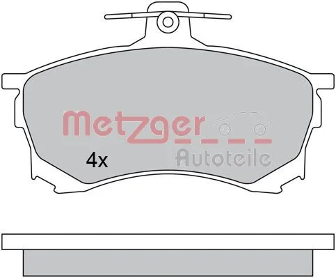 Brake Pad Set, disc brake (1170453)