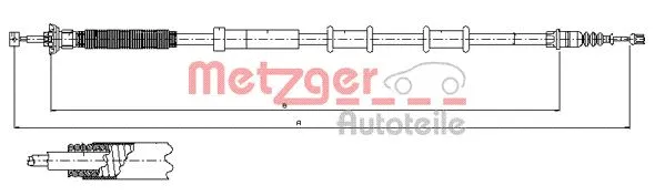 Cable Pull, parking brake (12.0720)