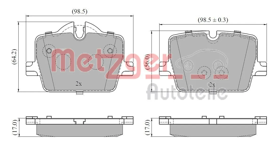Brake Pad Set, disc brake (1170958)