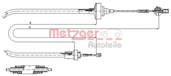 Cable Pull, clutch control (11.2871)