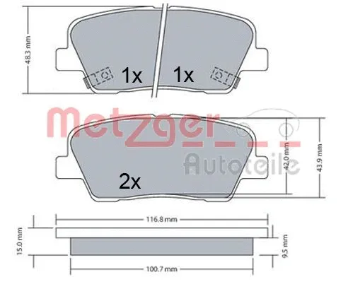 Brake Pad Set, disc brake