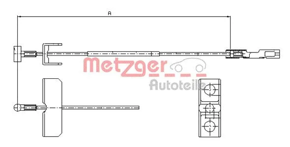 Cable Pull, parking brake (11.6802)