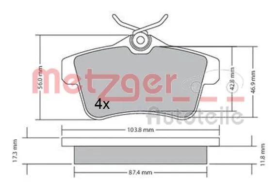 Brake Pad Set, disc brake