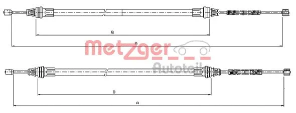 Cable Pull, parking brake (10.9336)