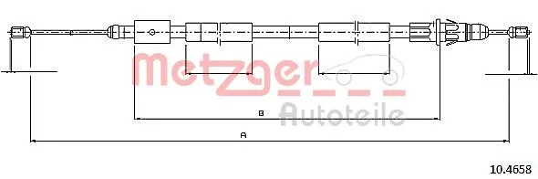 Cable Pull, parking brake (10.4658)