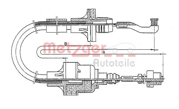 Cable Pull, clutch control (11.2551)