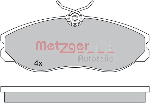 Brake Pad Set, disc brake (1170451)