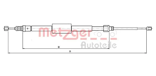 Cable Pull, parking brake (10.6689)