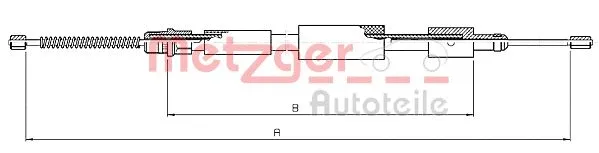 Cable Pull, parking brake (10.6028)