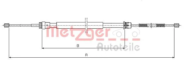 Cable Pull, parking brake (10.6541)