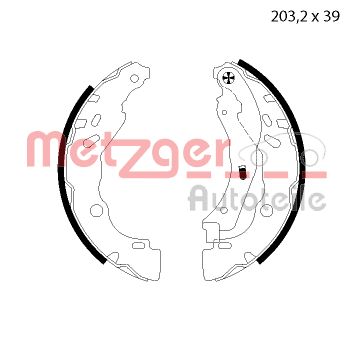 Brake Shoe Set (MG 125)