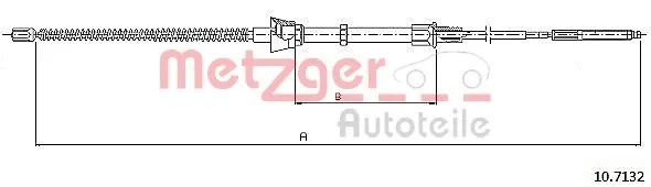 Cable Pull, parking brake (10.7132)