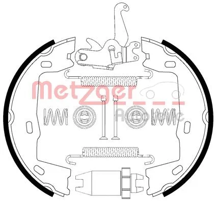 Brake Shoe Set, parking brake (0152021)