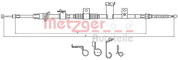 Cable Pull, parking brake (17.2300)
