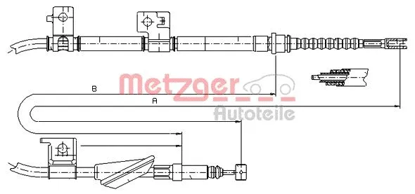 Cable Pull, parking brake (17.4034)