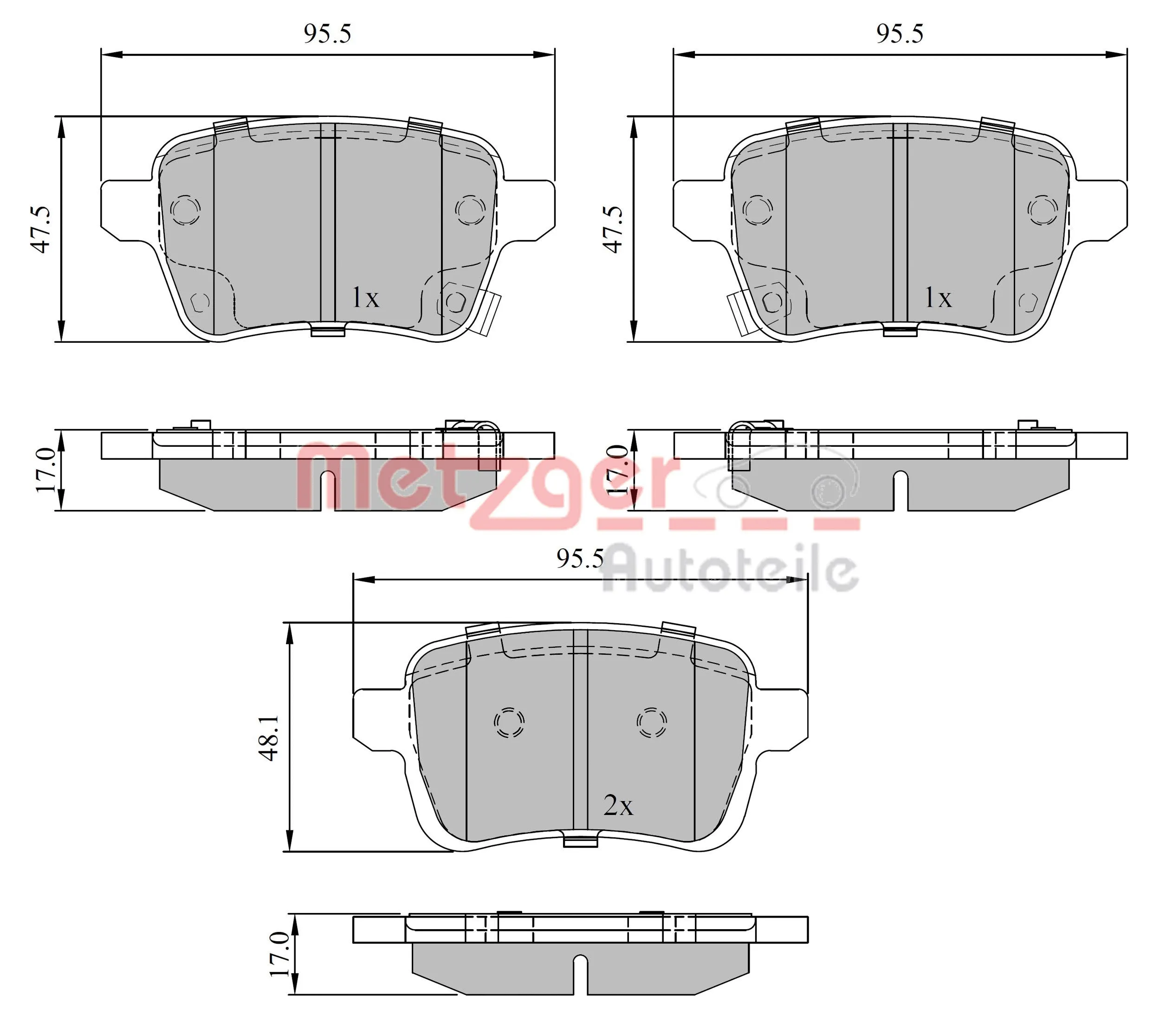 Brake Pad Set, disc brake