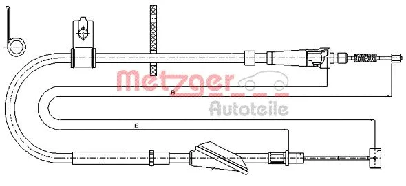 Cable Pull, parking brake (17.5045)
