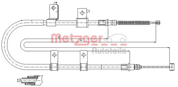 Cable Pull, parking brake (17.3505)