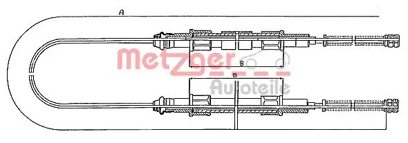 Cable Pull, parking brake (10.713)