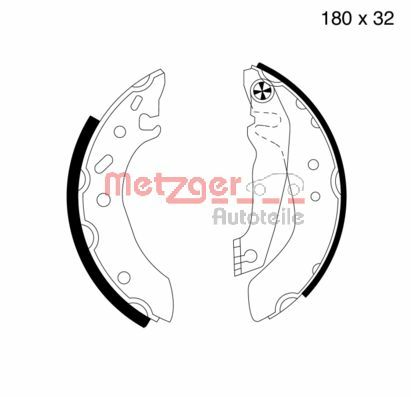 Brake Shoe Set (MG 538)