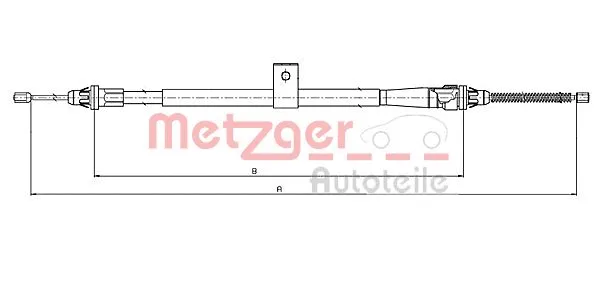 Cable Pull, parking brake (17.0009)