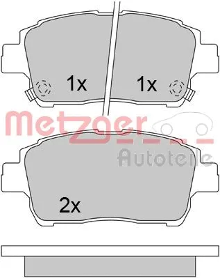 Brake Pad Set, disc brake (1170322)