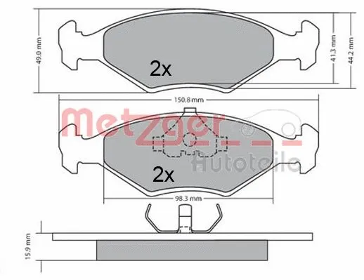 Brake Pad Set, disc brake