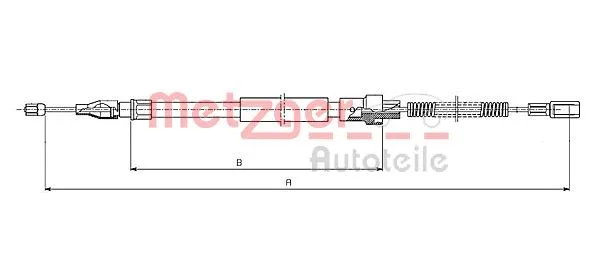 Cable Pull, parking brake (10.7381)