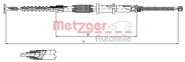 Cable Pull, parking brake (241.1)