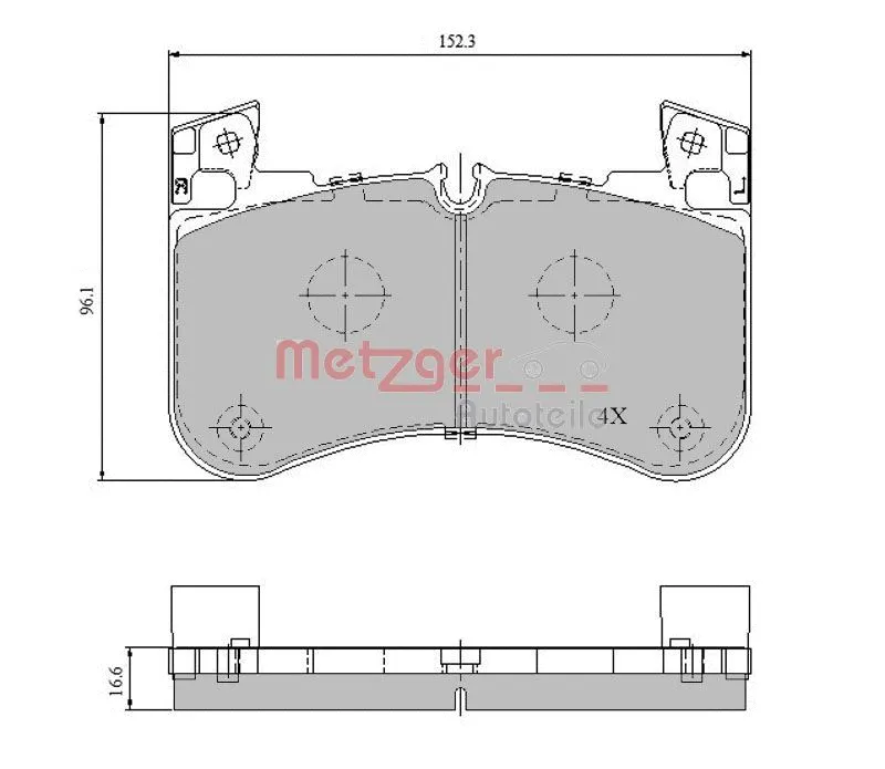 Brake Pad Set, disc brake (1170947)