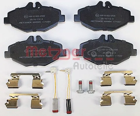 Brake Pad Set, disc brake (1170087)